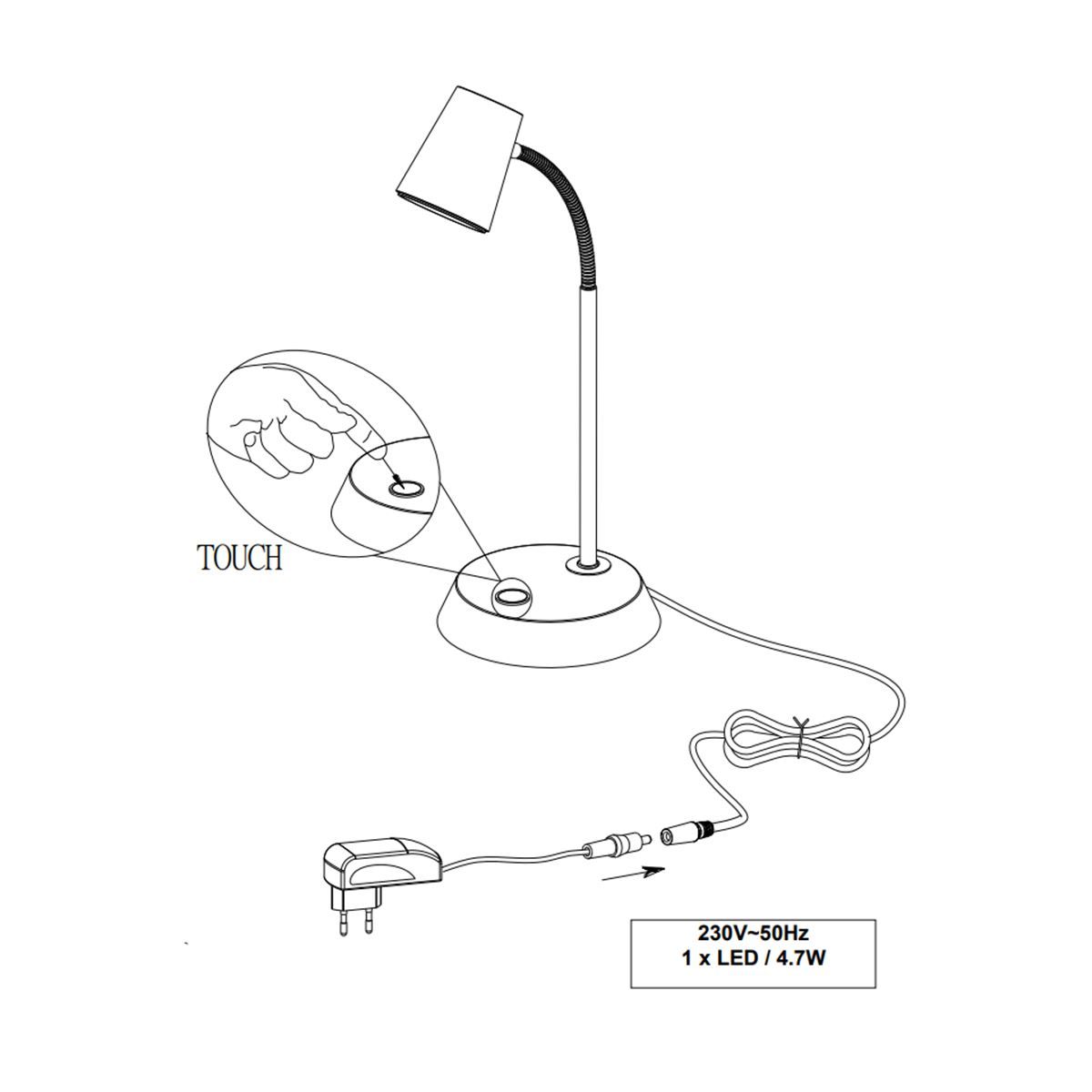 Lampen: LED Tischleuchte, 38 cm Höhe, 660 Lumen – Neu (gemäss Beschreibung) aus Kreuzlingen von Smart-Light 3