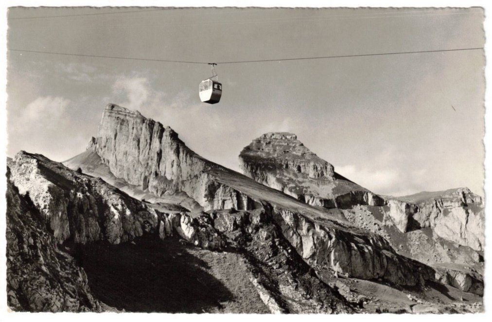 Ansichtskarten: Leysin - Gondelbahn mit Tours d'Aï – Gebraucht aus Binningen von Mountainrider