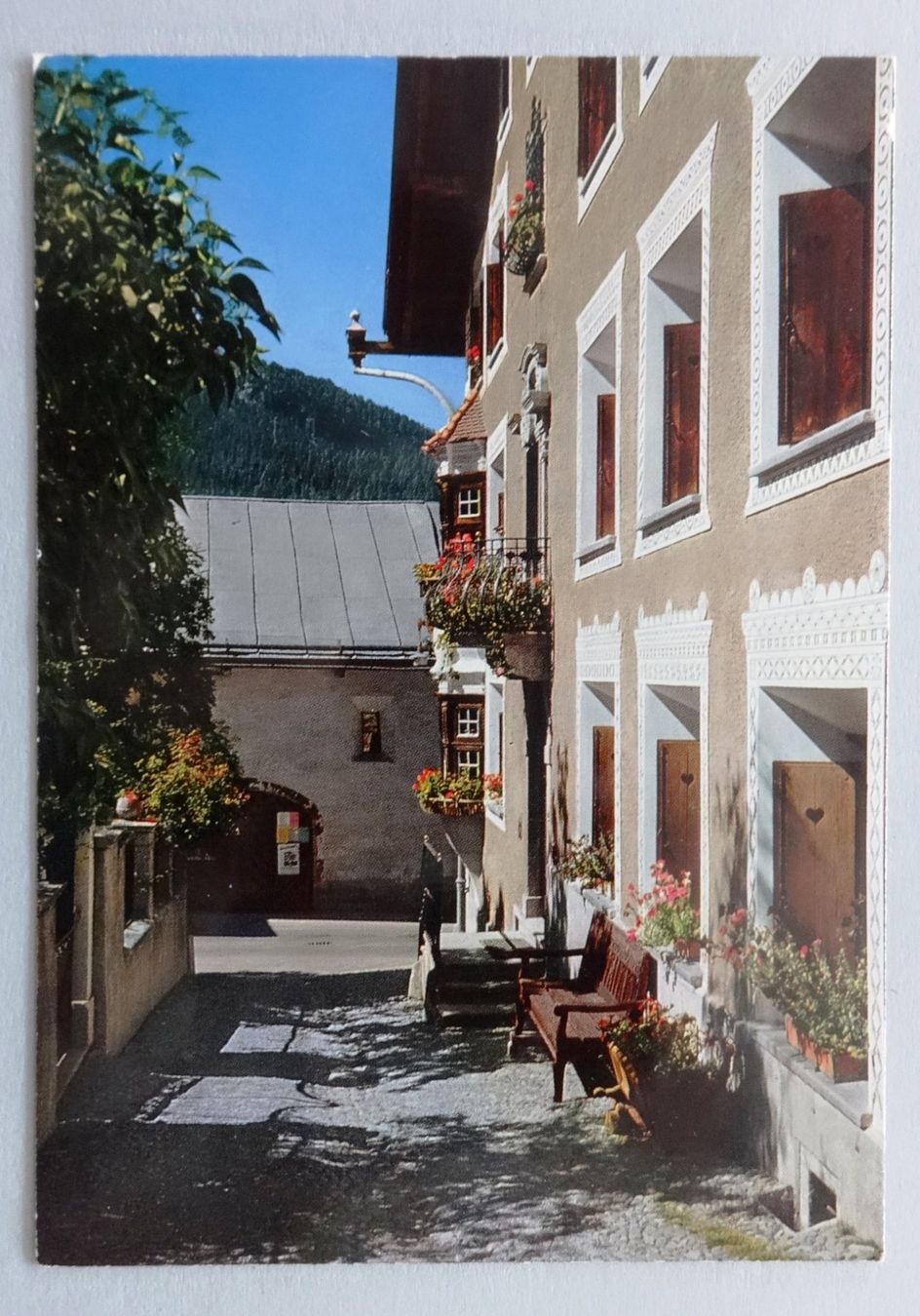 Ansichtskarten: Pontresina, Engadiner Patrizierhaus – Gebraucht aus Fétigny von Billy2miny