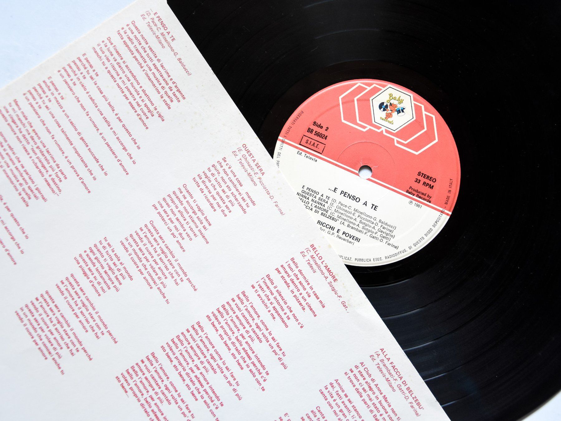 Vinyles: Ricchi E Poveri - E penso a te – D'occasion à Belmont-sur-Yverdon par ag97 3