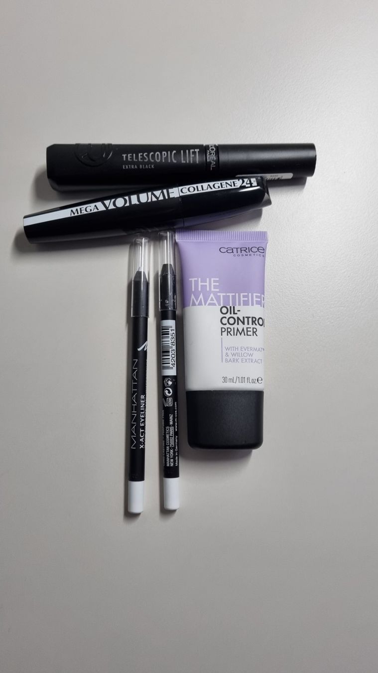 Make-up: 2 Loreal Mascara/2 Manhattan Eyliner/ 1 Oil Control Primer – Neu und originalverpackt aus Zofingen von Felpa