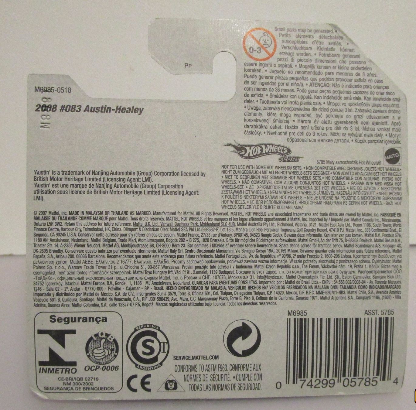 Hot Wheels Modellautos: HOT WHEELS AUSTIN HEALEY - M6985 – Neu und originalverpackt aus Chêne-Bourg von breno56 5