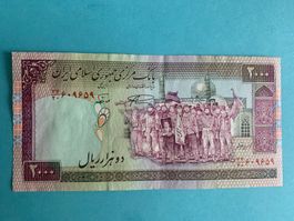 IRAN ISLAMIC REP. - 2000 Rials N.D. (1986) - Sehr Schön/ TTB