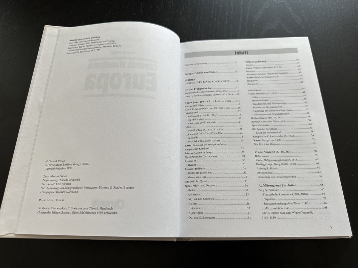 Libri: Chronik Handbuch Europa – Usato da Erstfeld venduto da Mario_boe0 1