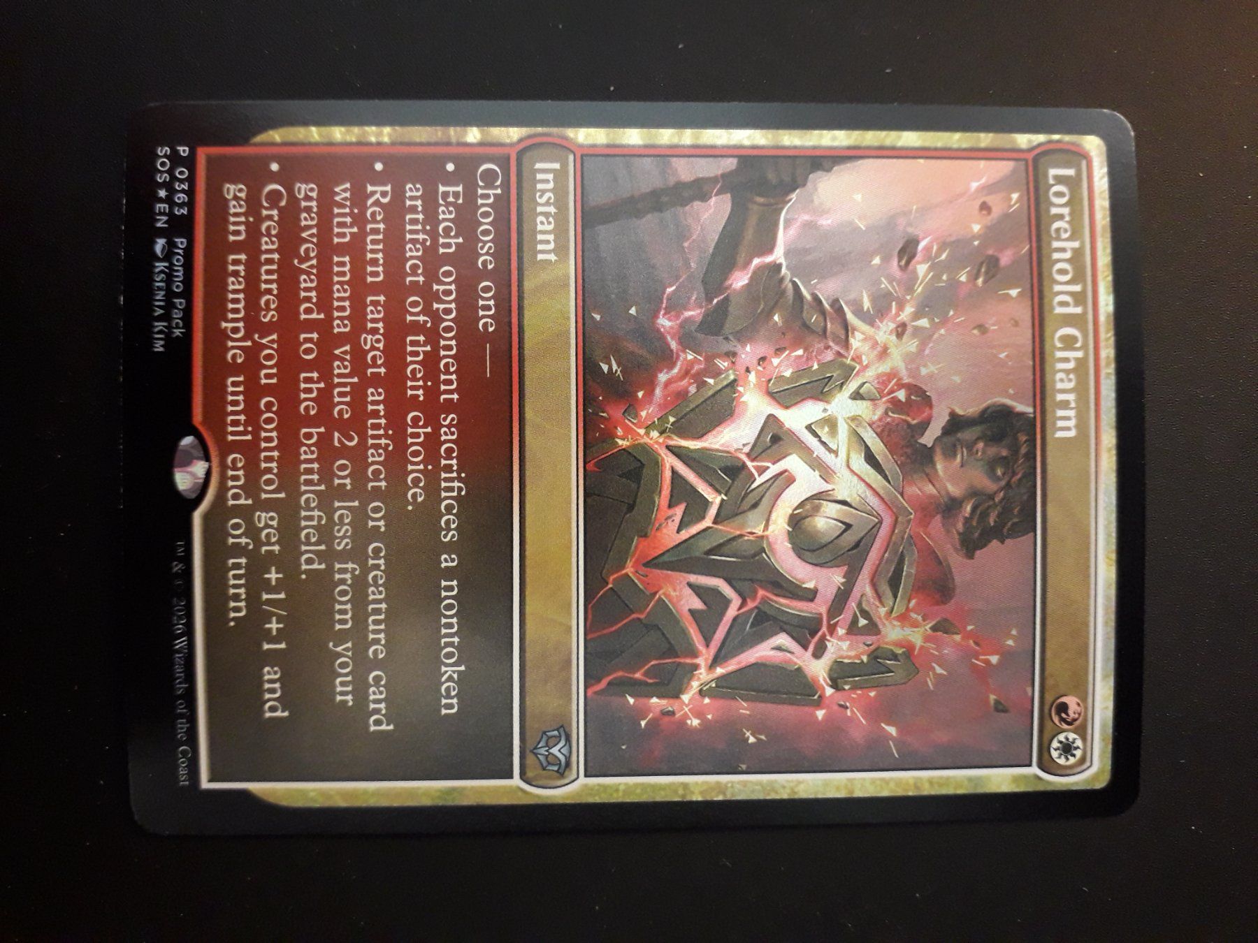 Magic The Gathering Sammelbilder & Trading cards: MTG - Foil "Lorehold Charm" – Gebraucht aus Lausanne von and_n6mz