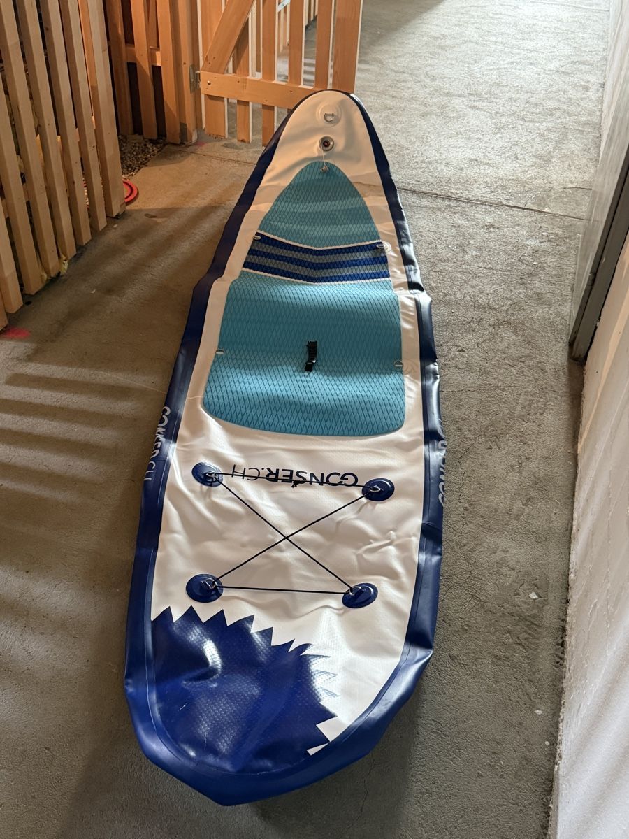 Surfboards & Schwimmbrette: SUP Board Set mit Paddel und Schwimmweste Grösse M – Neu (gemäss Beschreibung) aus Wettingen von Joelds98