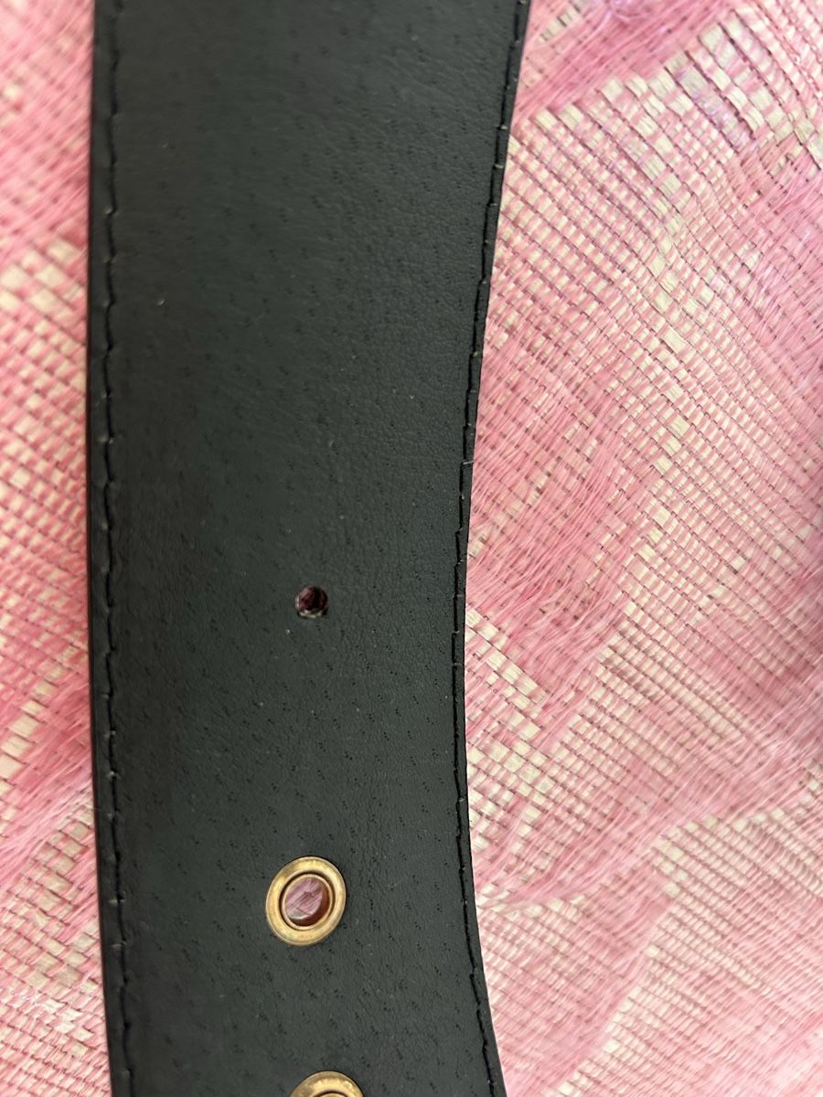 Gürtel: Stylish Black Leather Belt with Statement Buckle - Size M – Gebraucht aus Genève von Noemie.wrmsi 5