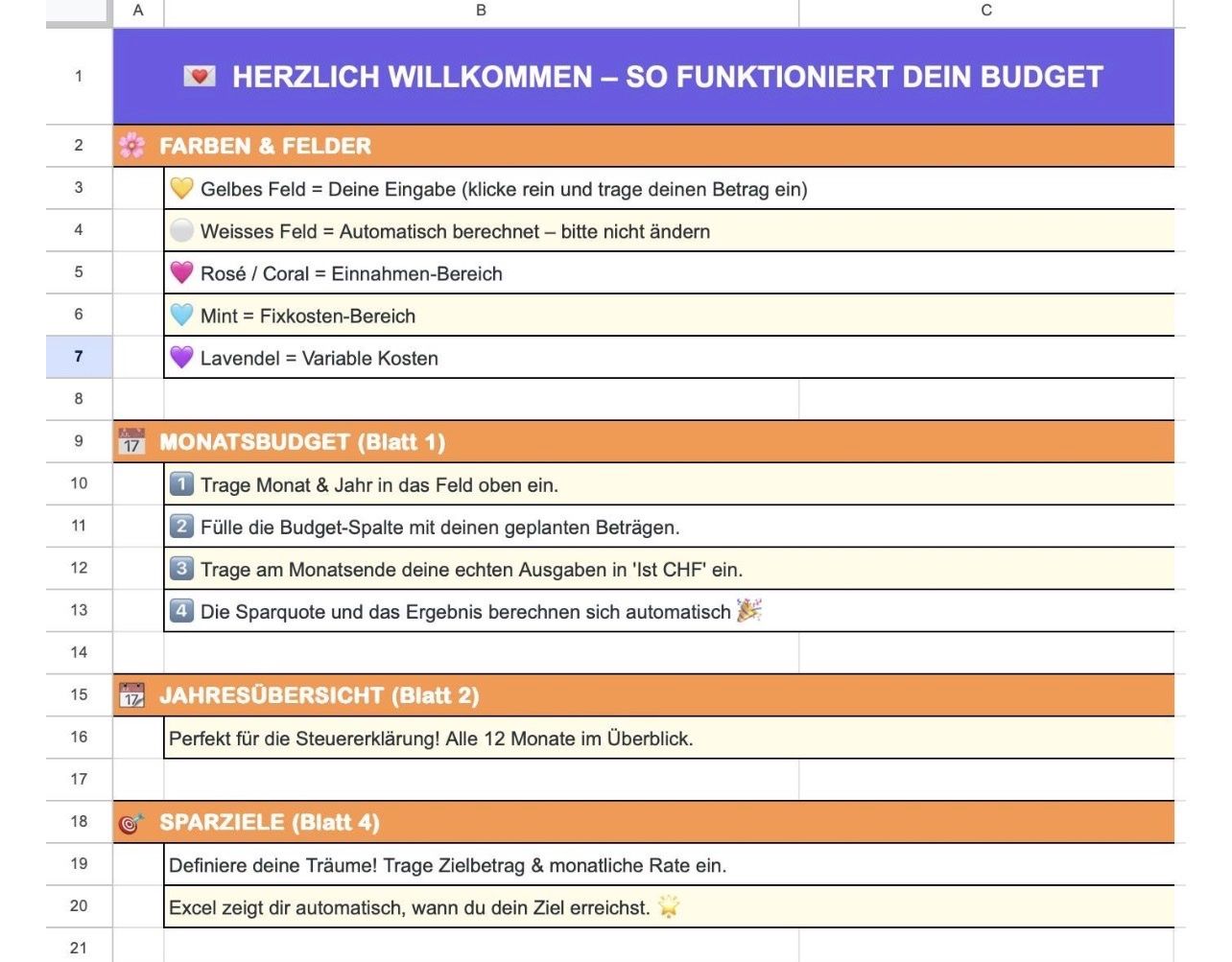 Altro per Ufficio & Commercio: Haushaltsbuch - Budgetplanner - Household Budget - Excel – Usato da Basel venduto da vzp85 3