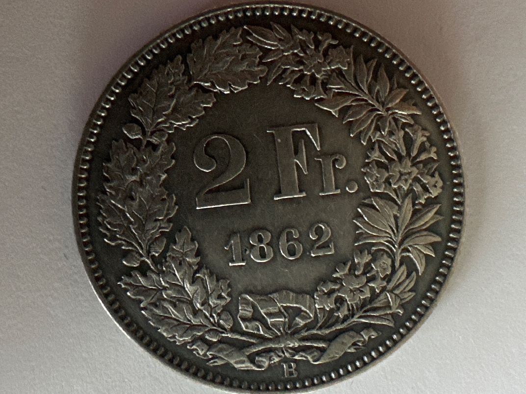 Tutti le monete: 2Fr 1862 – Usato da Erlach venduto da gubbe1 1