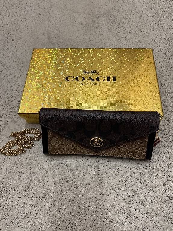 Portamonete: Coach Slim Evenlope Wallet with Chain – Usato da Uster venduto da cynale 3