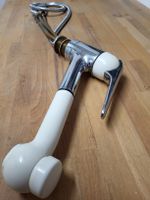 Küchenarmatur mit Brause weiss Chrom gebraucht KWC