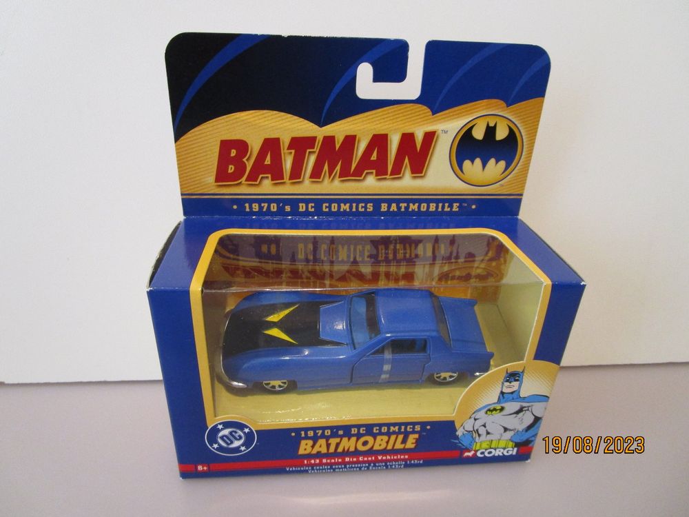 Batmobile Vintage Batman DC Comics Années 70 - Modèle Corgi 1/43 Boîte D'origine