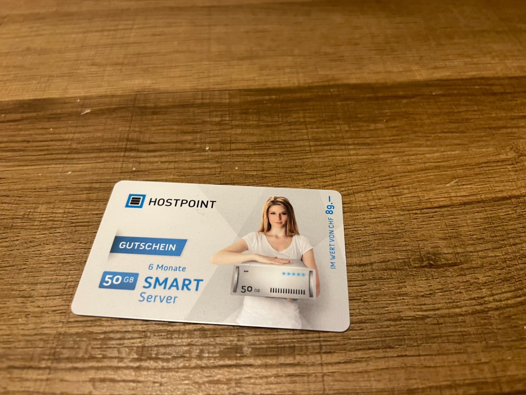 Buoni: Hostpoint Gutschein 6 Monate 50GB Smart Server CHF 89 – Nuovo e nell'imballaggio originale da Volketswil venduto da Lootington_Post