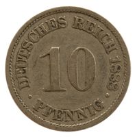 Deutschland Kaiserreich 10 Pfennig 1888 A