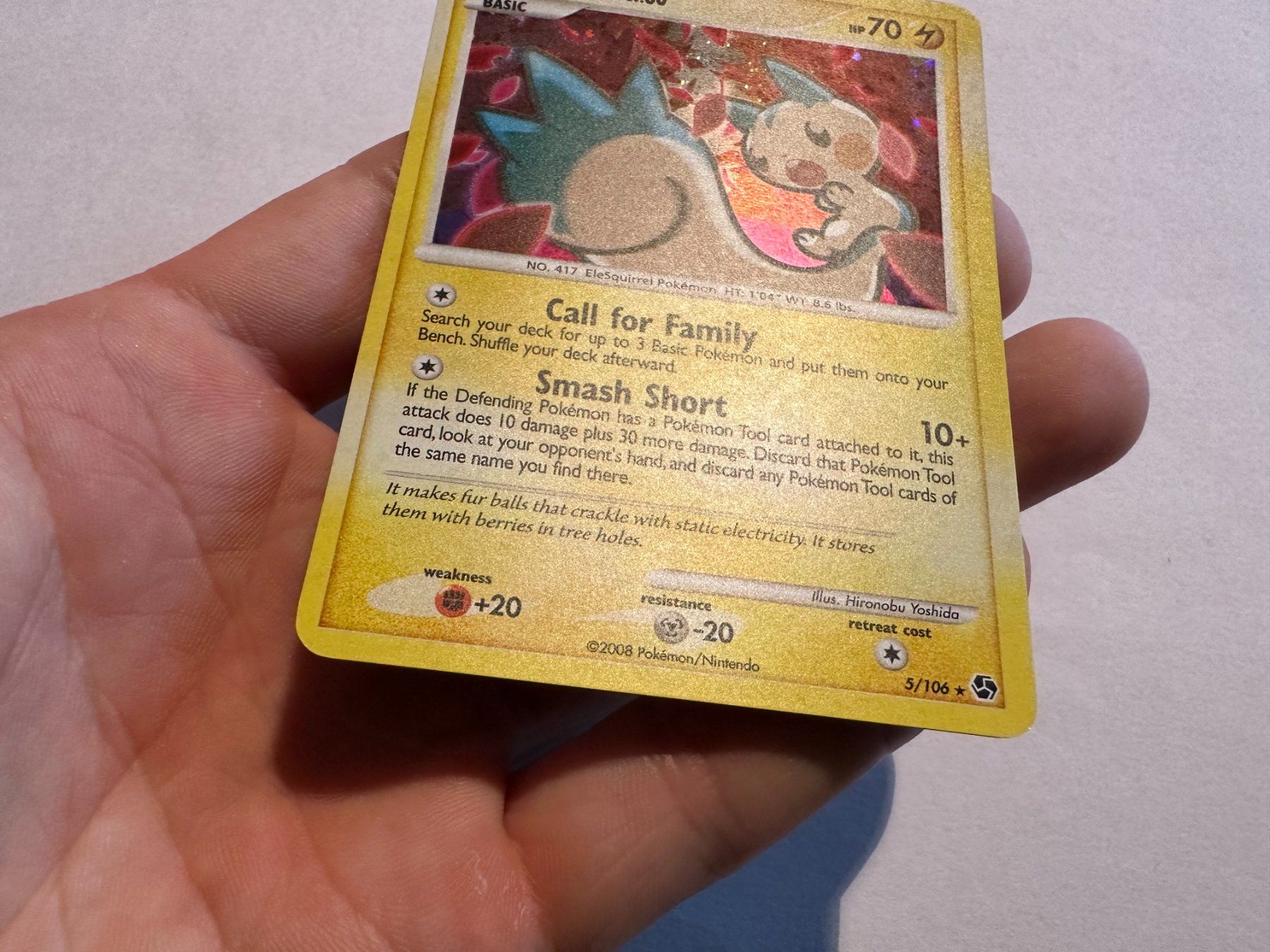 Pokémon Carte collezionabili: Pachirisu holo D&P Great Encounters EN – Usato da Hagendorn venduto da Pokecollectorch 1