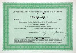 "Holderbank" Financière Glarus AG, Glarus - 1958