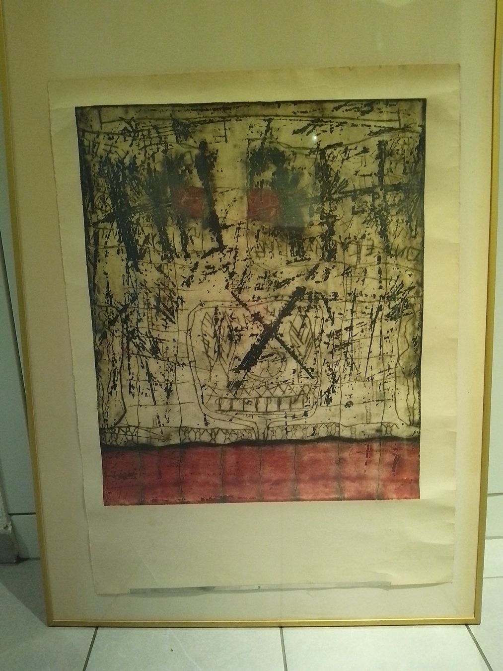 Grafiken & Lithographien: Gerahmter Kunstdruck "Eigen Druck II" signiert – Gebraucht aus Egg b. Zürich von egres50