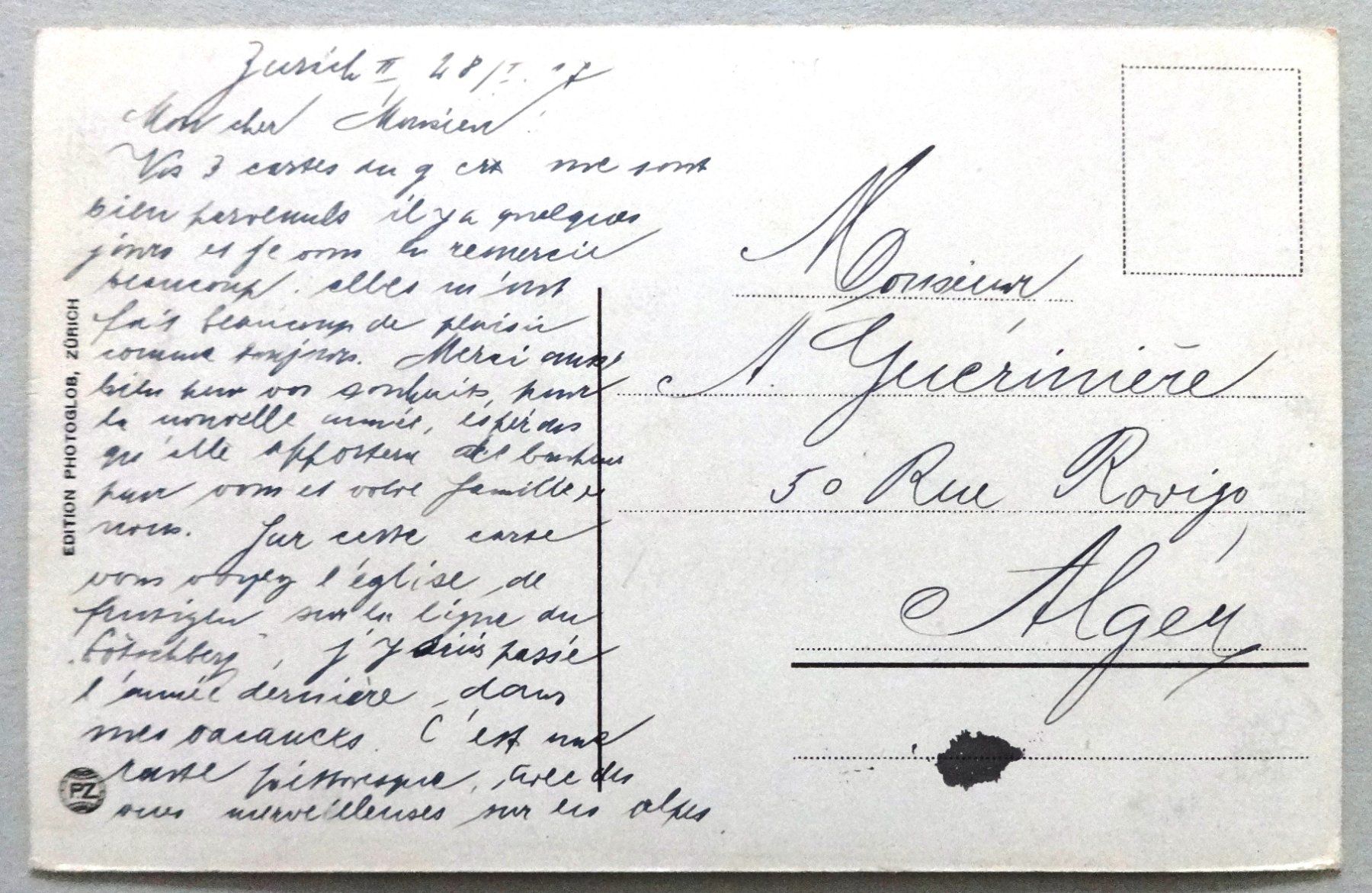 Cartoline postali: Frutigen (806 m) - Kirche – Usato da Fétigny venduto da Billy2miny 1