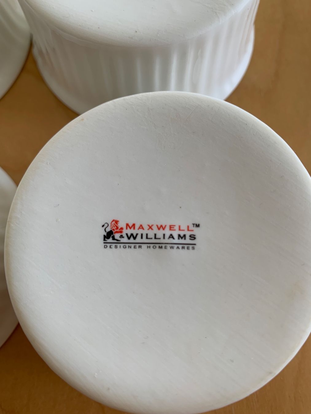 Backformen: 4er-Set Maxwell & Williams Ramequins – Weiss, Keramik – Gebraucht aus Locarno von s.bianchi 2