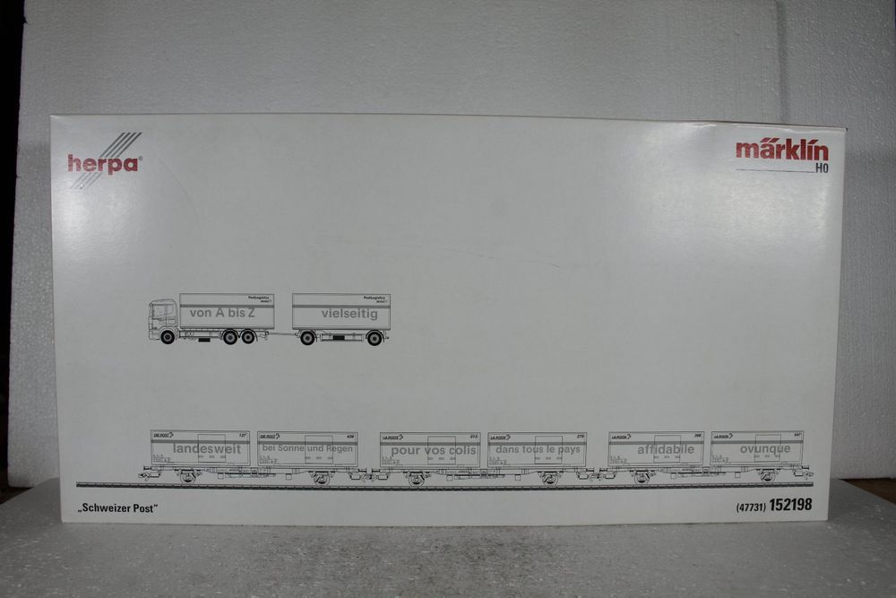 M Rklin Herpa Post Containertragwagen Set Kaufen Auf