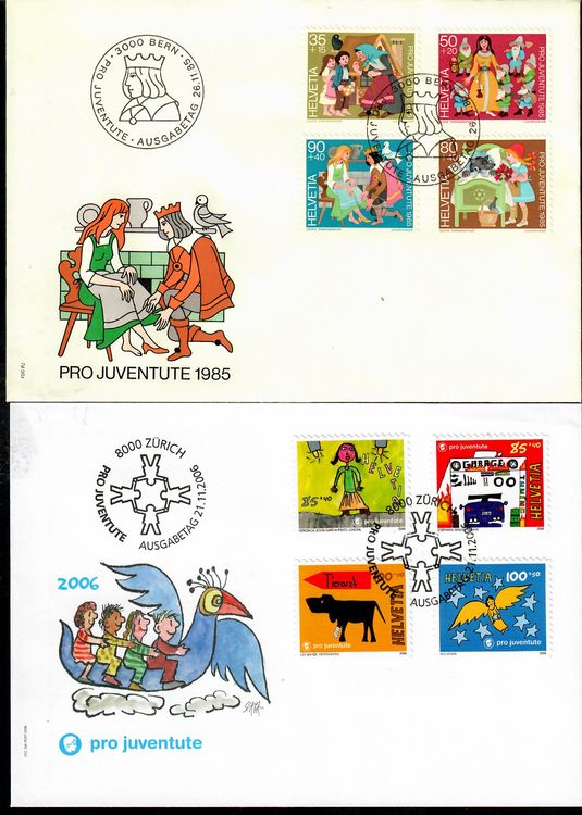 Pro Juventute, Konvolut von 20 FDC, ab 1965 bis 2006 10