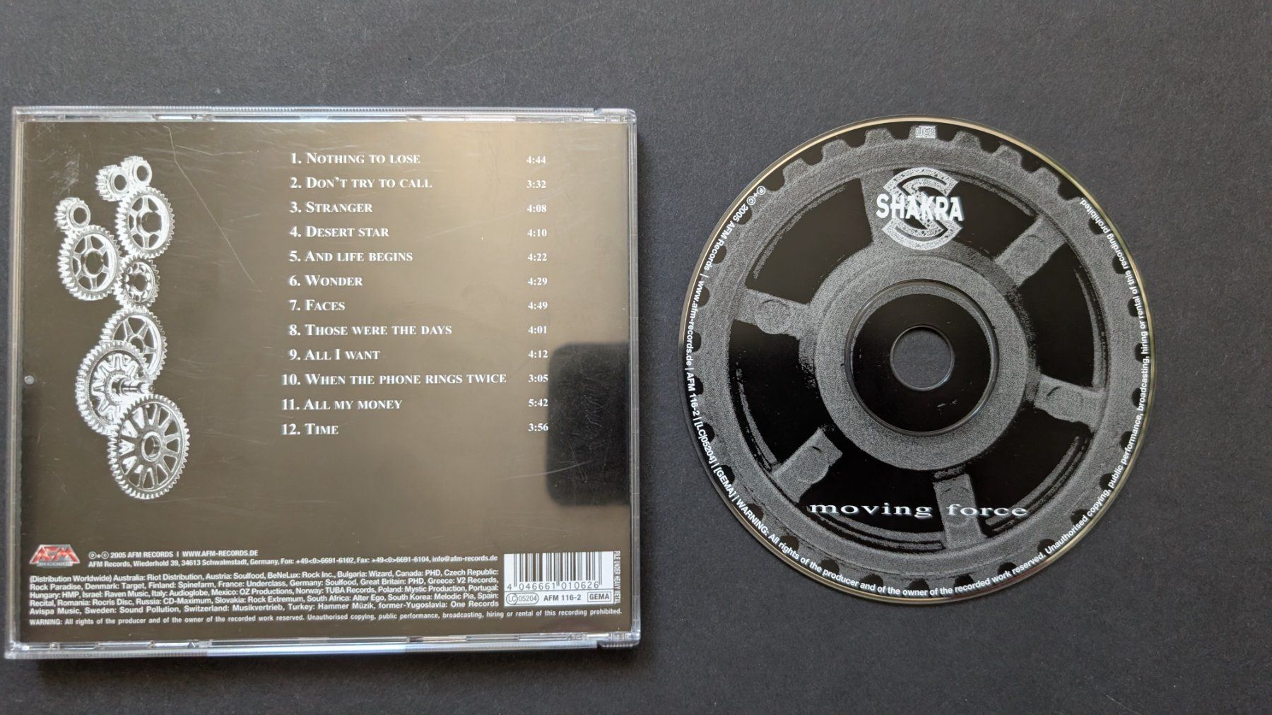 CDs: Shakra |  moving force| CD – D'occasion à Bottmingen par dan_c5wb 1
