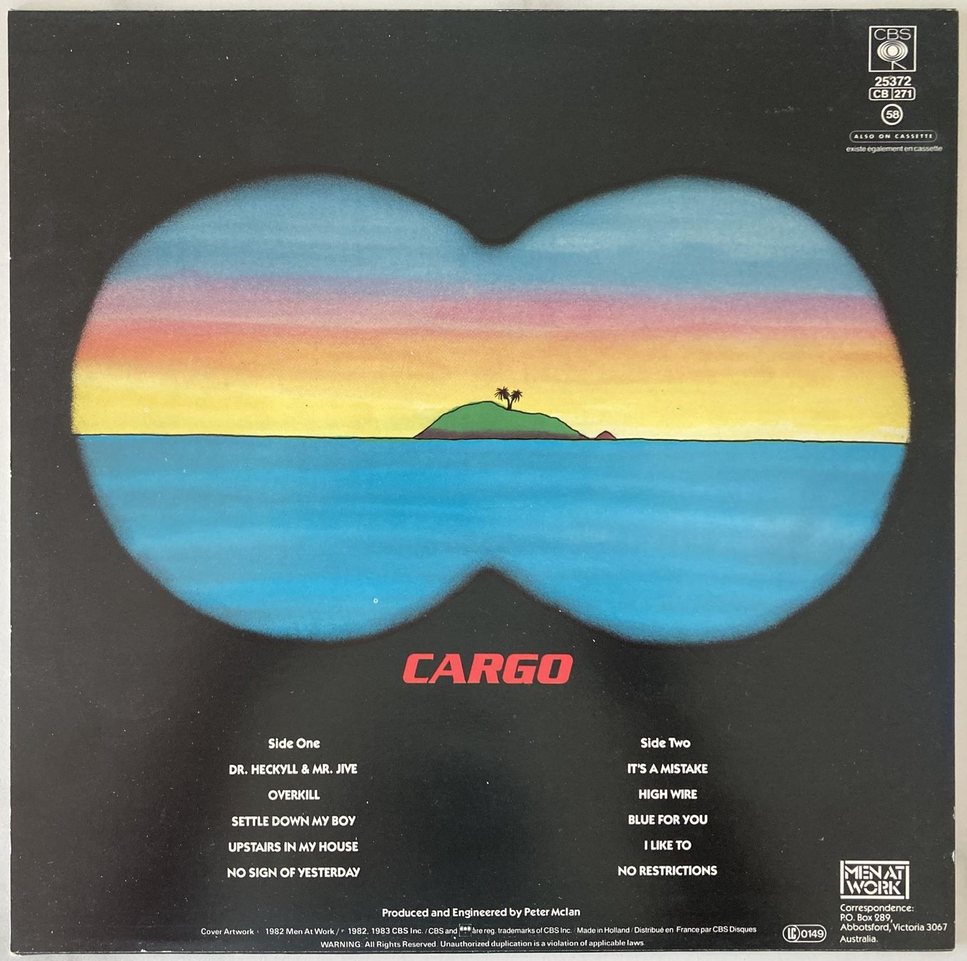 Vinyles: MEN AT WORK - CARGO – D'occasion à Bottens par hotter-than-hell 1