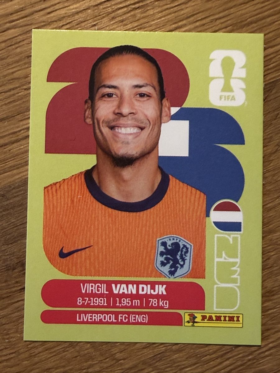Panini Carte collezionabili: Panini WM 2026 Virgil Van Dijk NED 3 – Nuovo (secondo la descrizione) da Reinach BL venduto da Pepe2412
