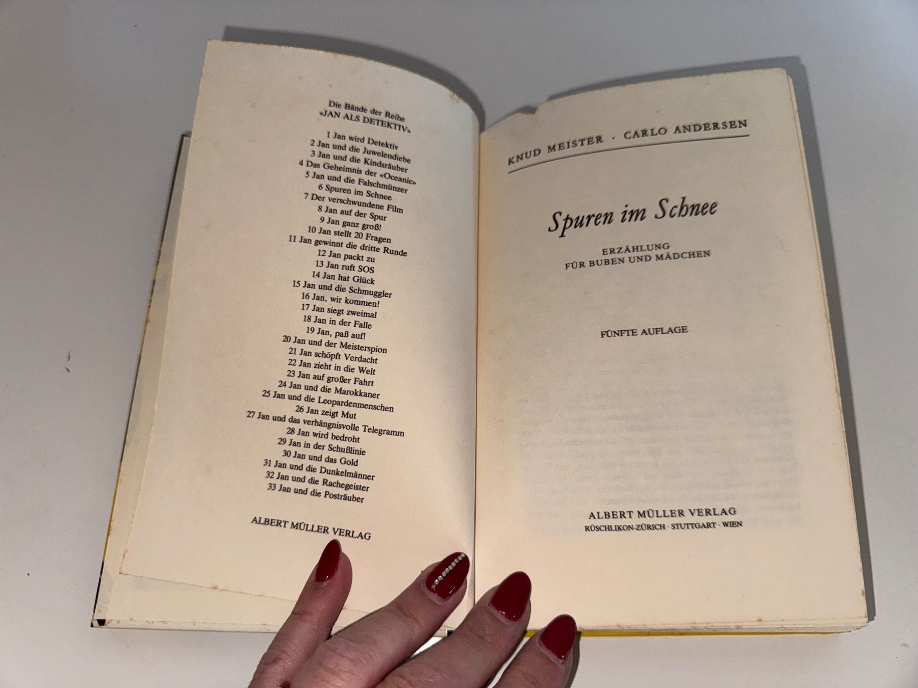 Libri: BUCH: Spuren im Schnee – Usato da Grosswangen venduto da Kleine.Knoepfe 1