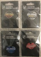 2018 NHL Global & Challenge Series Logo Hockey 4 Pin Set