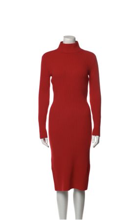 Balenciaga red knit dress - Rotes Strick Kleid in M