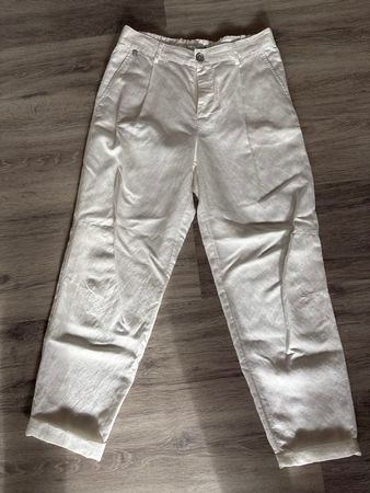 NILE Leinenhose, weiss, Gr. S *NEU*