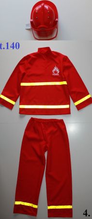 Costume Pompier / Feuerwehrmann t. 140   NEU!