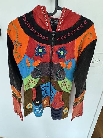 Goa Hippie Sweatjacke BABES, Gr. S/M