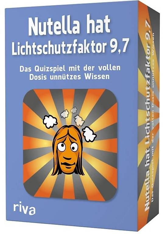Giochi: Nutella hat Lichtschutzfaktor 9,7  Das Quizspiel – Usato da Bern venduto da jmaerkii