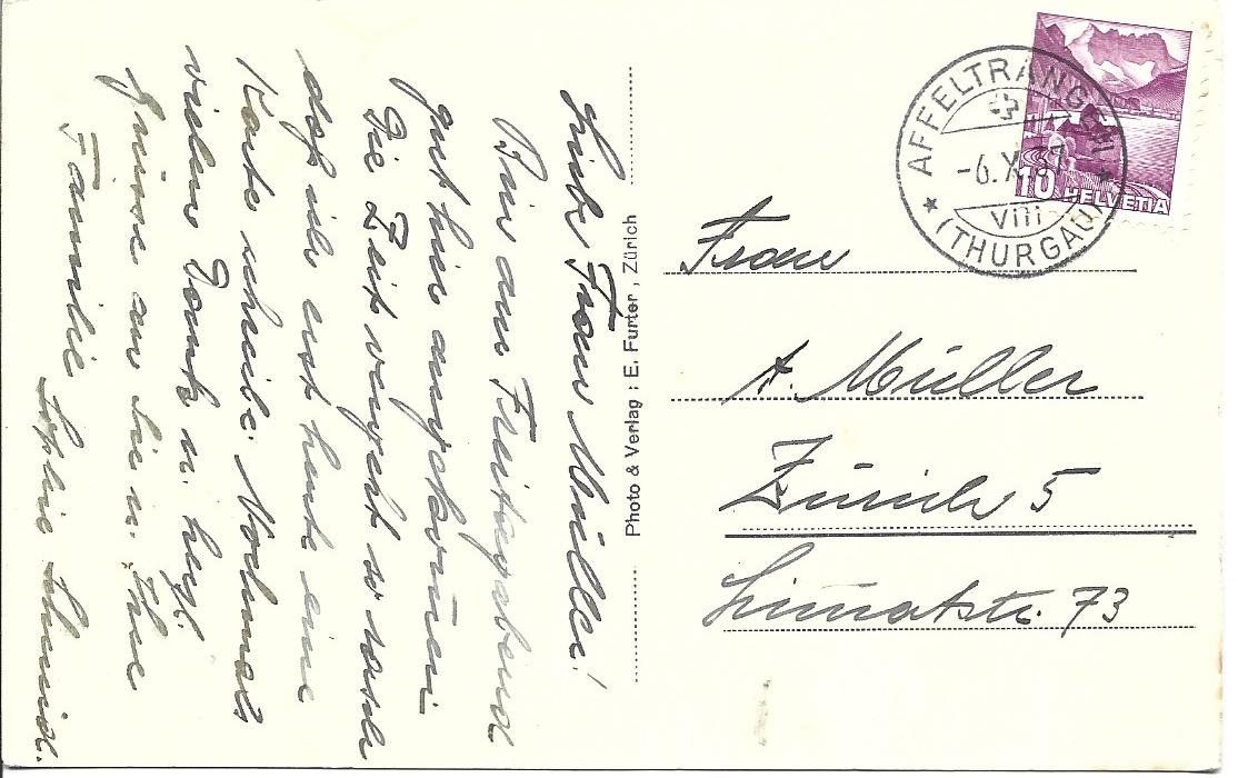 Cartoline postali: AK  Affeltrangen TG – Usato da Appenzell venduto da mai25 1