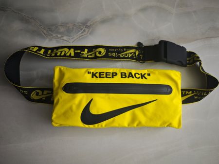 Bauchttasche Nike x Off-White Collab gelb "KEEP BACK"