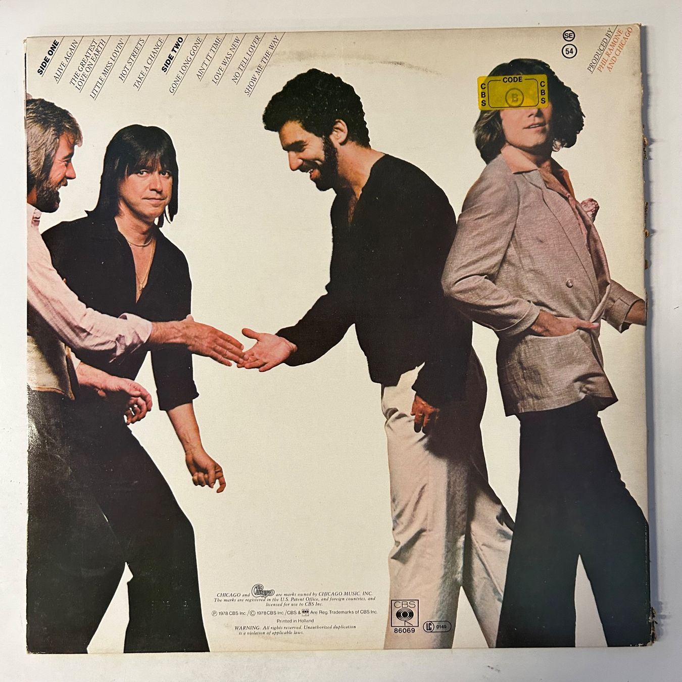 Dischi in vinile: Chicago - Hot Streets,  LP Vinyl 1978 – Usato da Aesch BL venduto da BernisFlomi 1