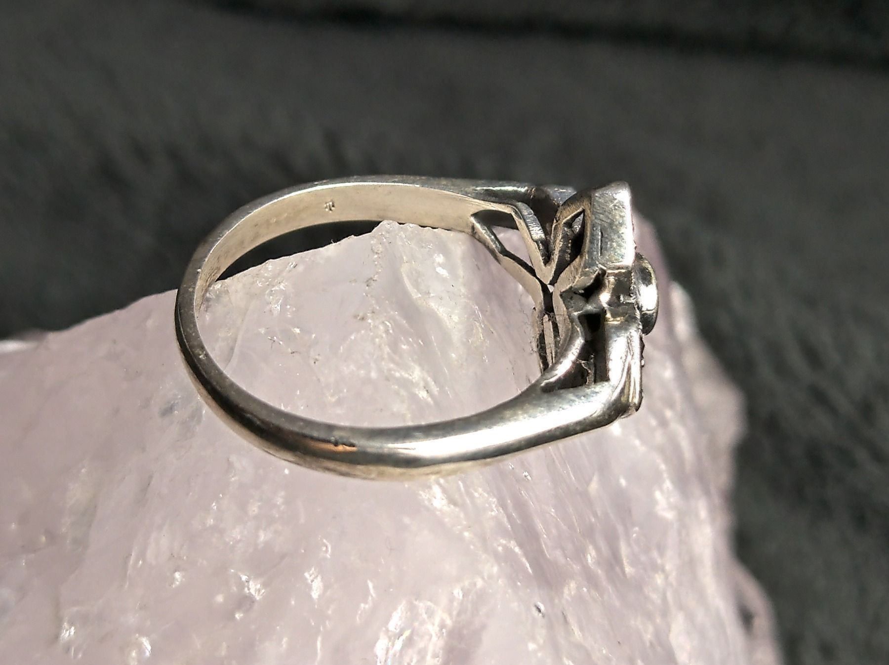 Anelli: Ring Silber 925 mit rotem Stein – Usato da Istighofen venduto da Ringparadies 2