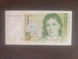 Banknote 5 Mark 1991  NEU
