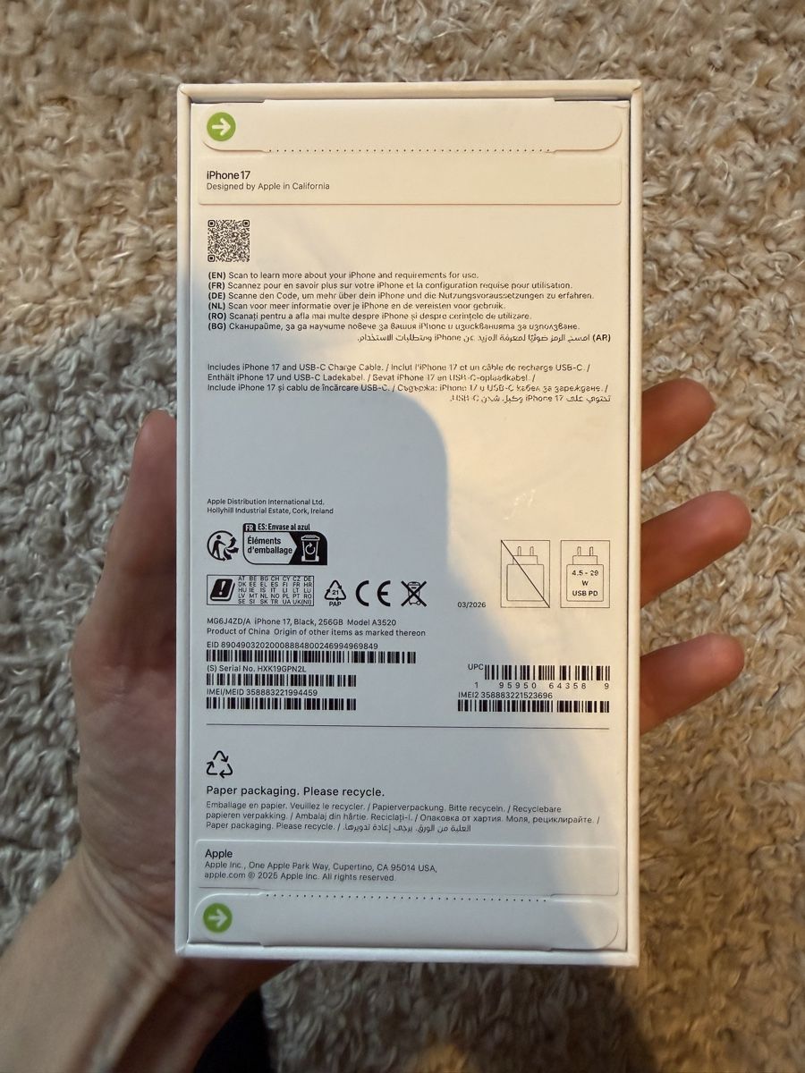 Apple Telefoni cellulari / Smartphones: Brand new IPhone 17 256GB – Nuovo e nell'imballaggio originale da Pully venduto da vik_2mrb 1