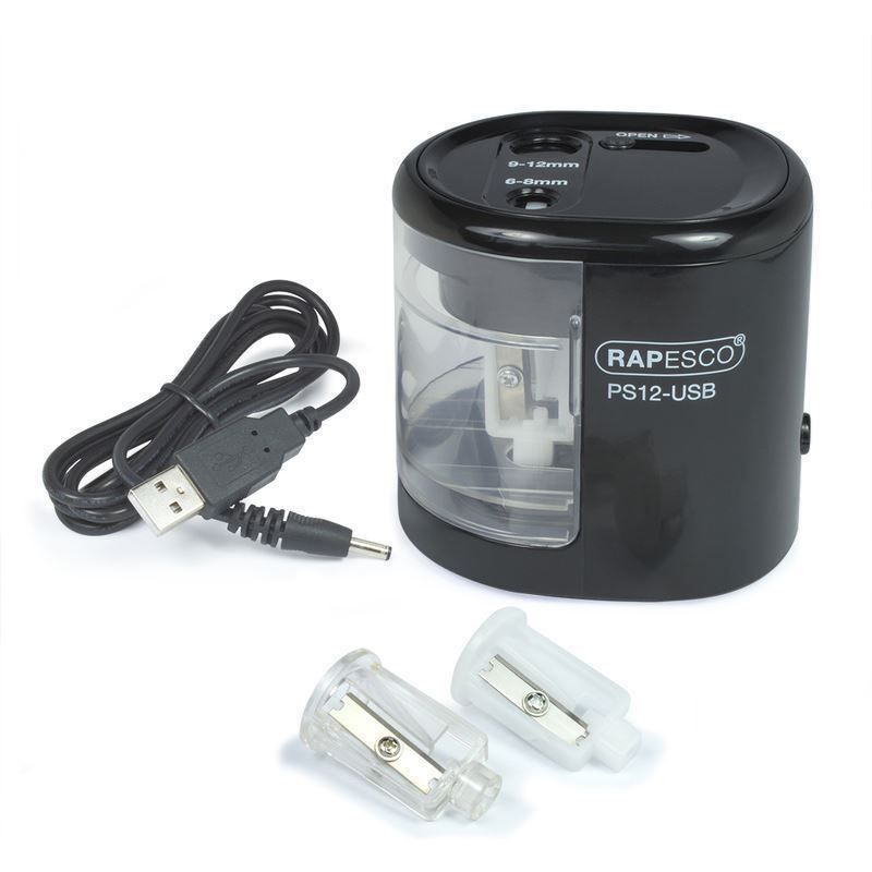 Temperini: Elektrischer Doppel-Spitzer, USB schwarz – Nuovo e nell'imballaggio originale da St. Gallen venduto da cointec 5