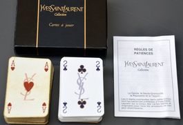 Yves Saint Laurent jeu de cartes / Kartenspiel