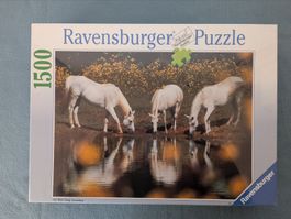 Ravensburger Puzzle 1500 Teile - Pferde am Wasser, NEU, OVP