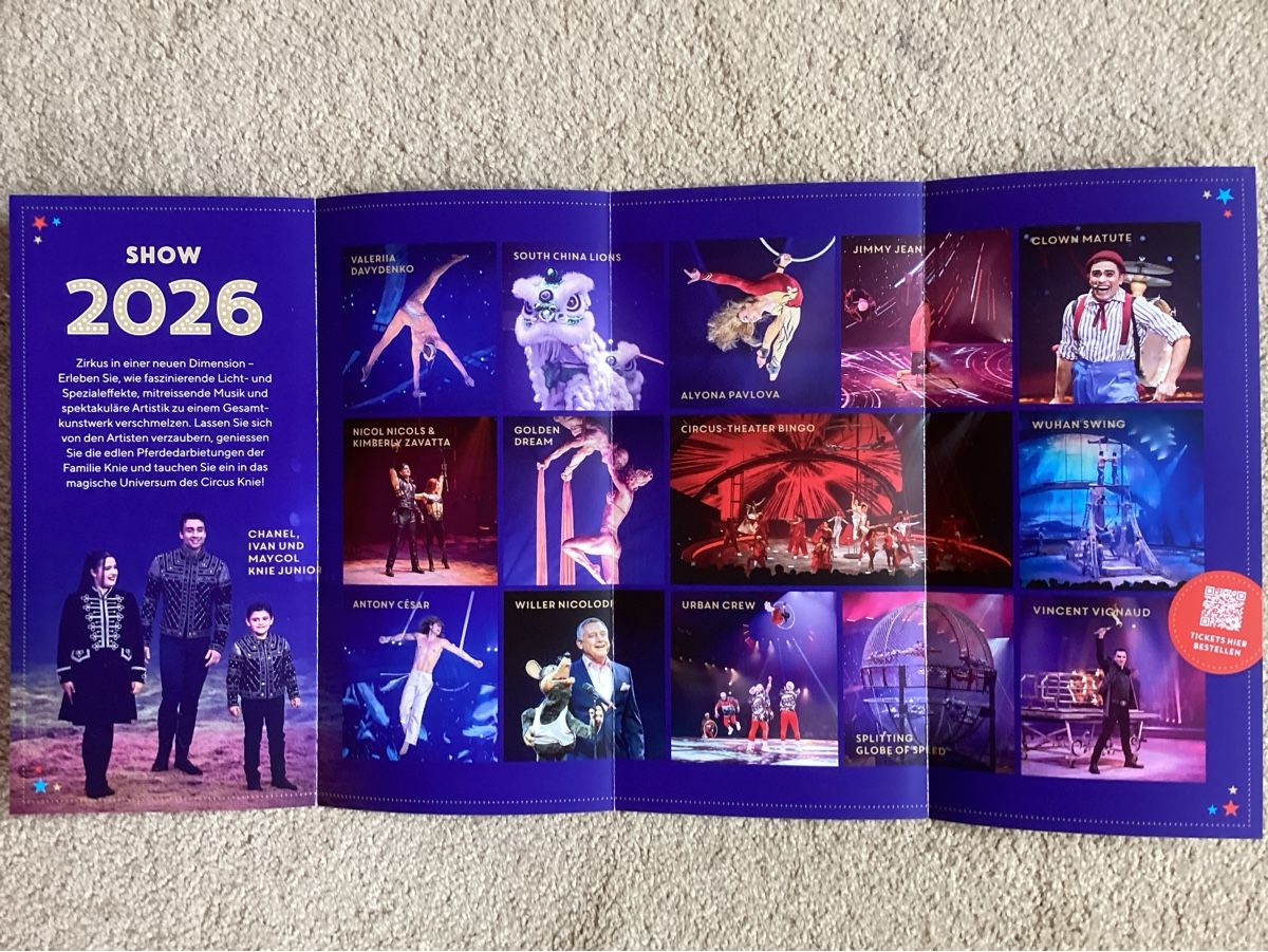 Libri: Circus Knie Flyer 2025 2026 – Usato da Reichenbach i. K. venduto da astra2010 2