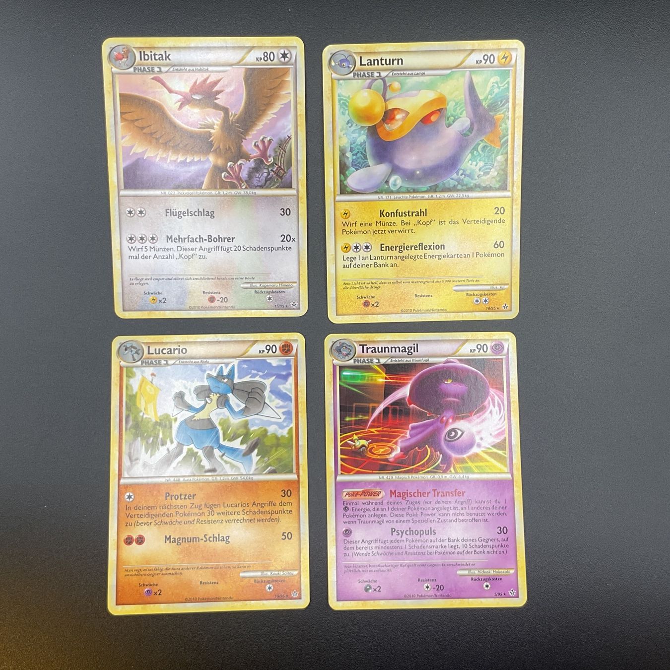 Pokémon Carte collezionabili: Pokémon HGSS Unleashed Bundle , Lucario Rare ect DE Ab 1 -. – Usato da Niederuzwil venduto da NadineS75