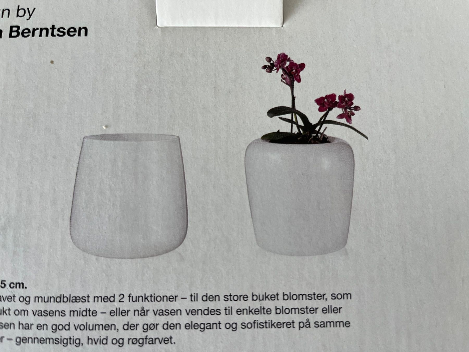 Vasi & Recipienti: ERIK BAGGER DENMARK Magic Vase weiss - NEU 99.- – Nuovo e nell'imballaggio originale da Zollikofen venduto da spunk65 6