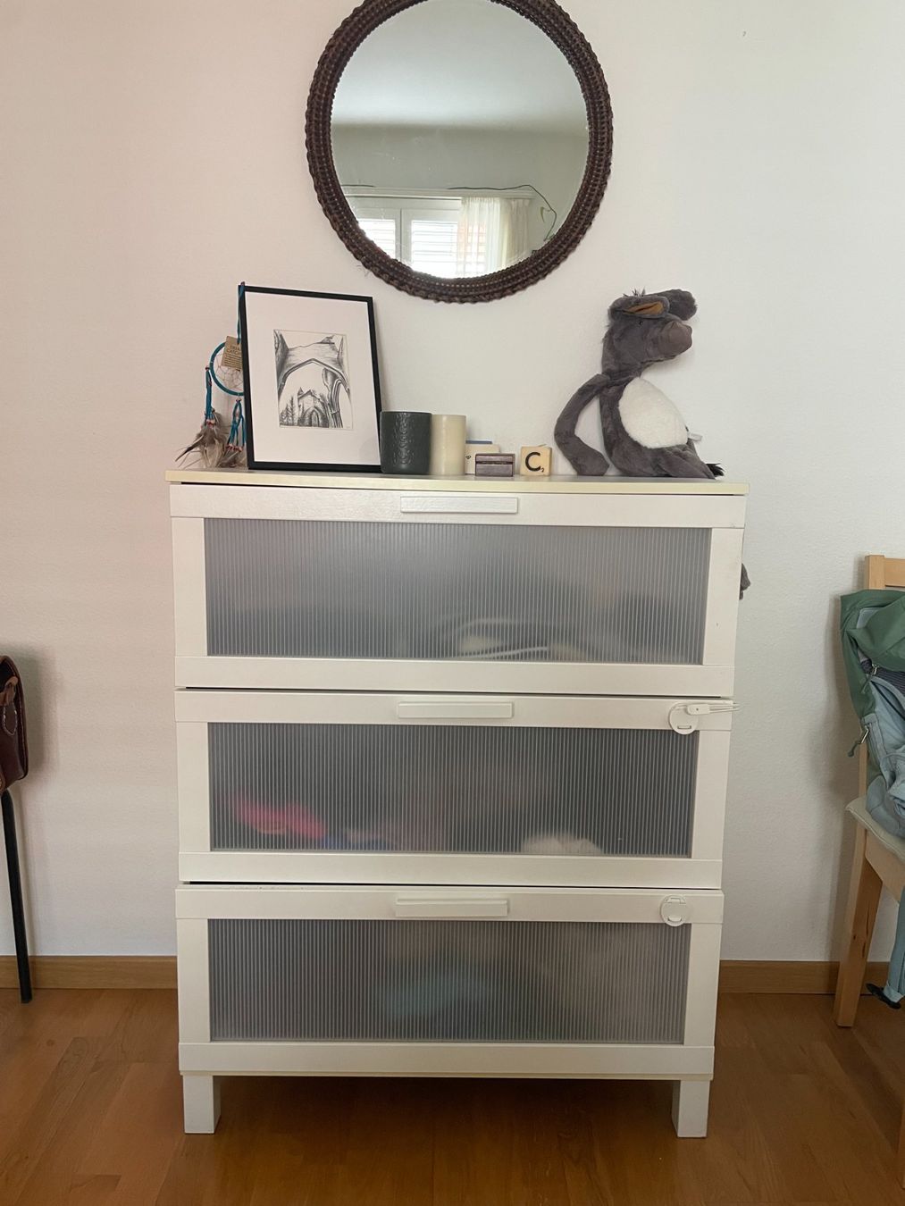 Armadi: IKEA wardrobe cabinet with 3 tilt-out compartments – Usato da Zürich venduto da carlaferico