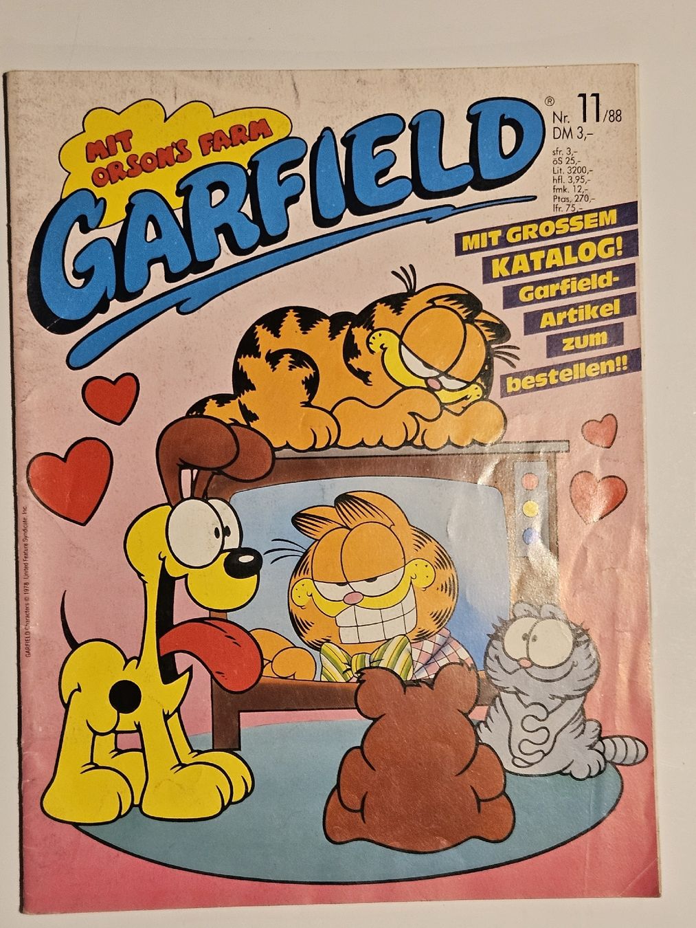 Comics: Garfield Comic Nr. 11/88 / #WT18 – Gebraucht aus Oberdorf BL von BaldenEagle