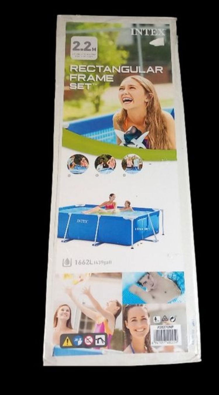Intex Piscines: INTEX Rectangular Frame Set 2.2m new Swimming Pool  – Neuf avec emballage d'origine à Malters par Kam_w7ny 1